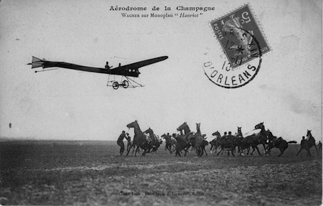 Aérodrome de la Champagne. Wagner sur Monoplan 