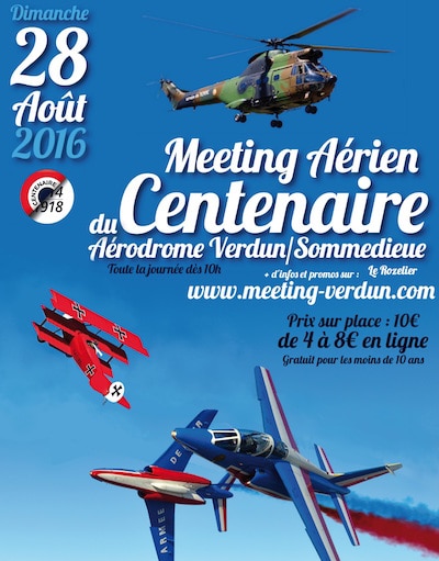 AFFICHE Meeting Verdun 28 Aout 2016 Rozelier