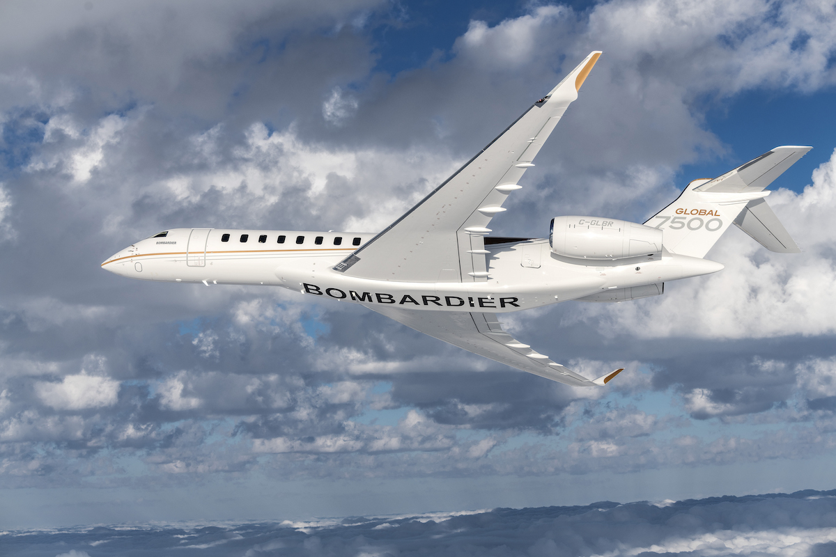 bombardier global 6000 london city to new york